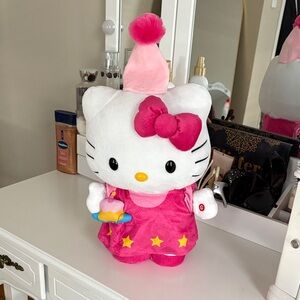 Hello Kitty Plush Toy with Pink Outfit